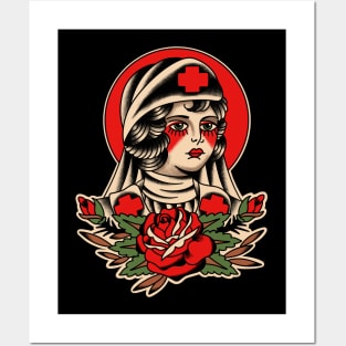 Nurse Traditional Tattoo Posters and Art